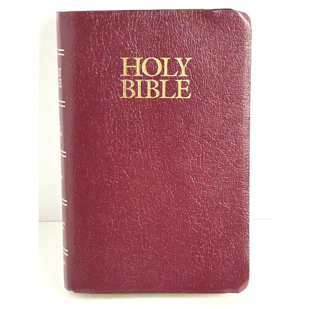 Gift & Award Holy Bible 2000 KJV Zondervan Helps Red Letter Burgundy 0310915147